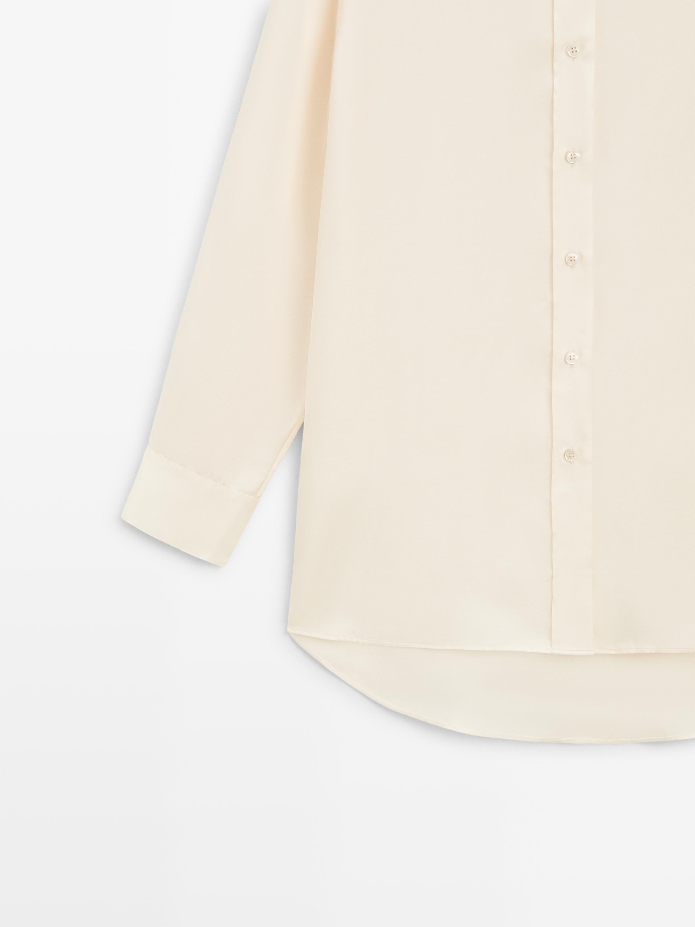 Chemisier fluide satiné oversize - LIMITED